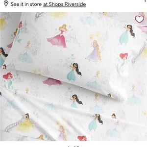 Pottery barn toddler/crib size Disney Princess 3 piece sheet set